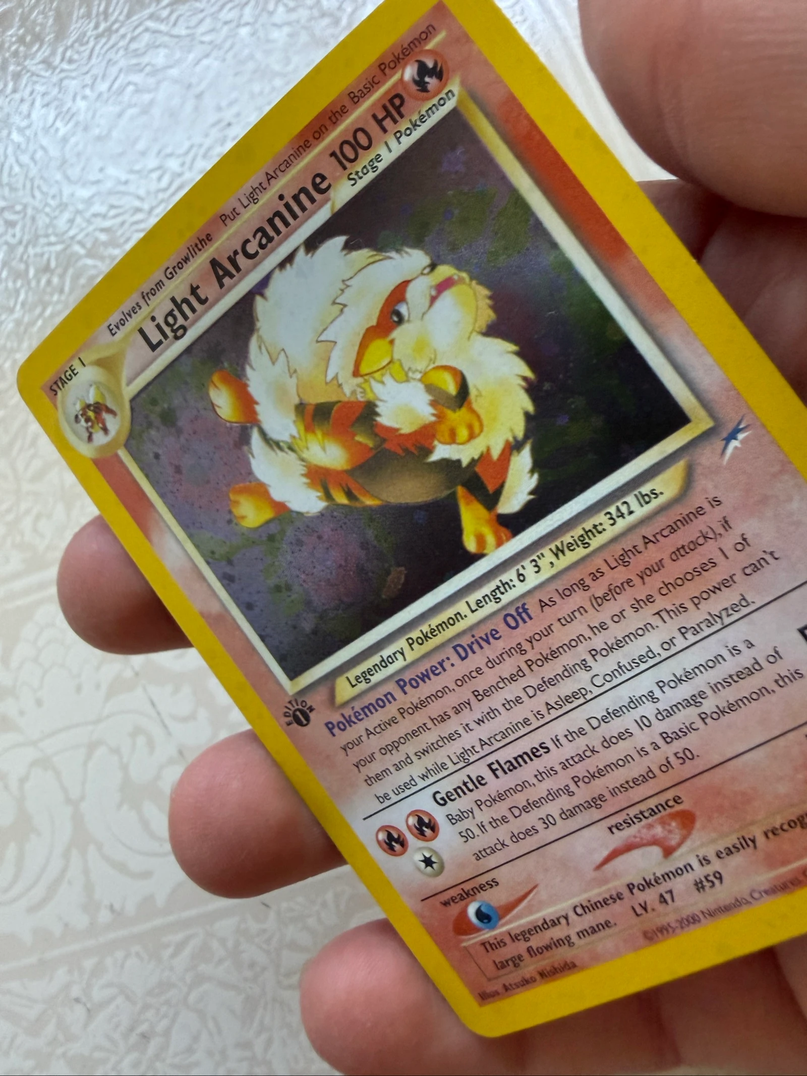Kaart Pokemon licht arcanine neo bestemming – photo 2